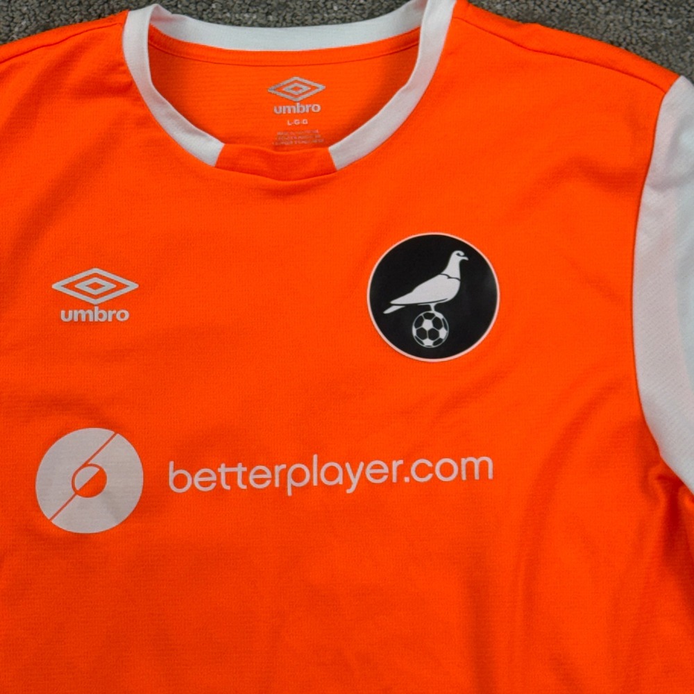 Umbro NYC Footy Soccer Jersey Mens L Orange #11 South Bronx United Football